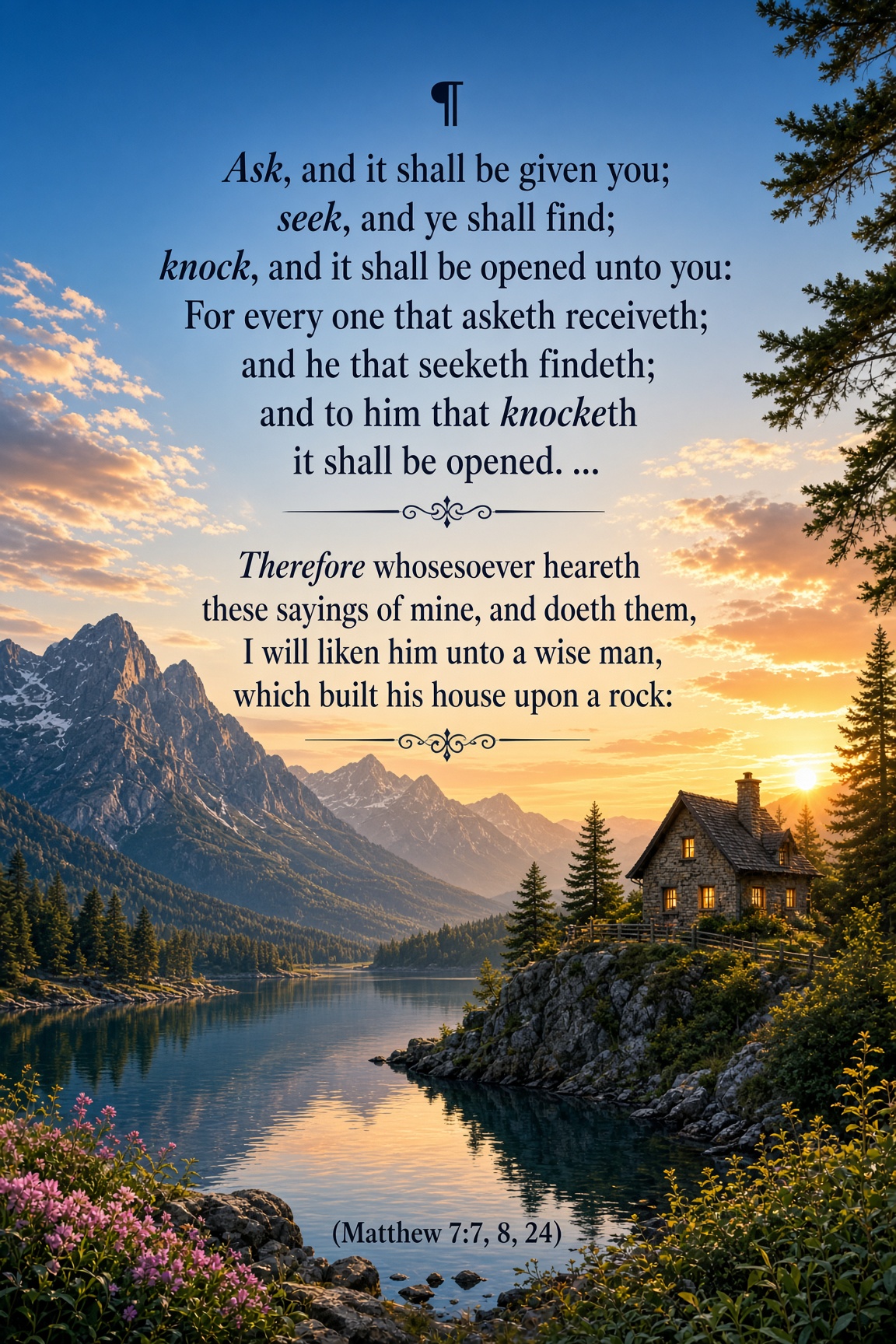 Ask, seek, knock